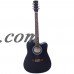 Ktaxon New 41 inch Adult Glarry Spruce Wood 6 String Cutaway Acoustic Guitar with Bag and More   
